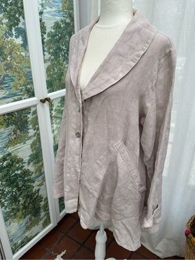 Bryn Walker Linen Jacket Cream Size Small
